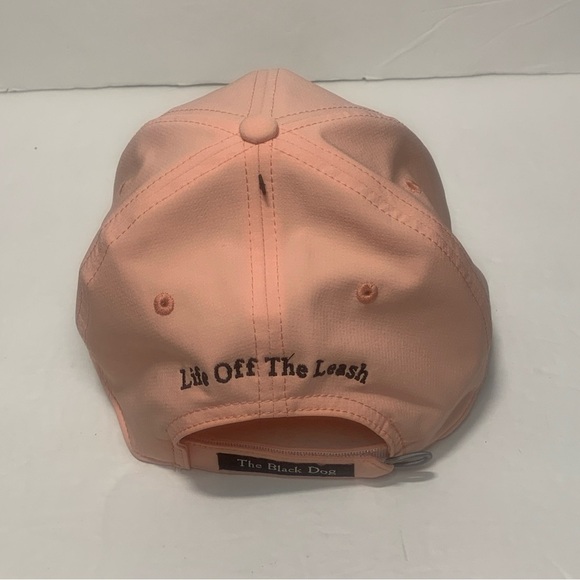 The Black Dog Baseball Hat Cap Embroidered Adjustable Adult Peach Cream NWT main image 9